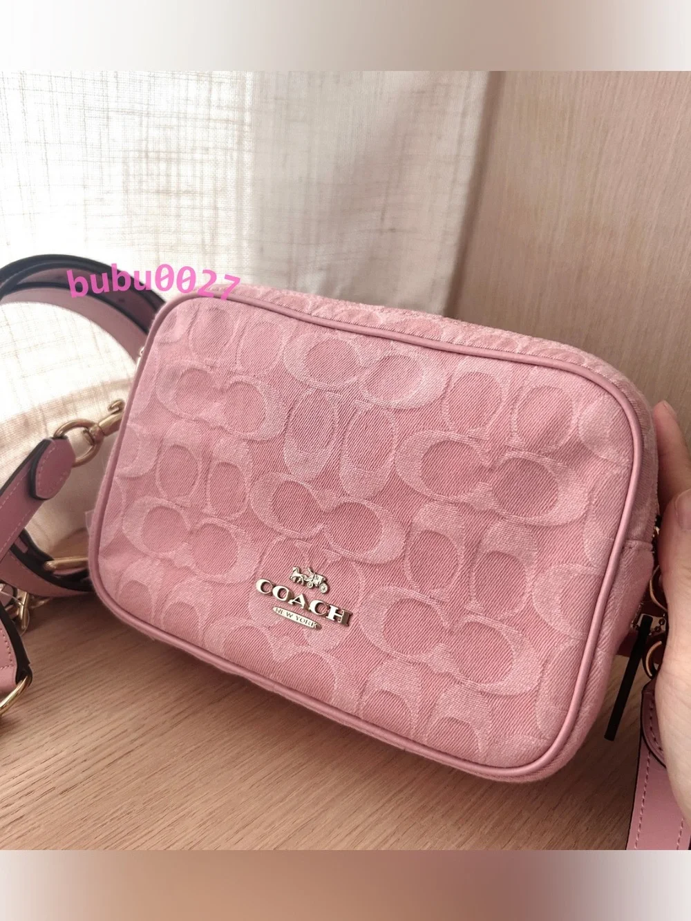 NWT💗Coach Mini Carey Crossbody Bag
Light Pink Signature Denim CEN19 Shoulder - Picture 2 of 11